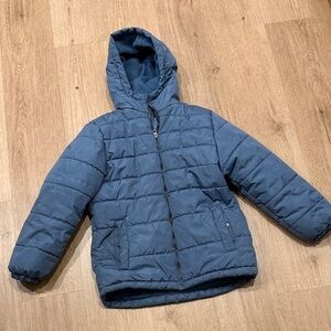 Whales Tail Hooded Puffer Jacket